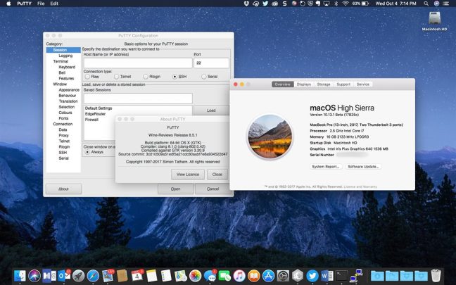 putty for mac serial console